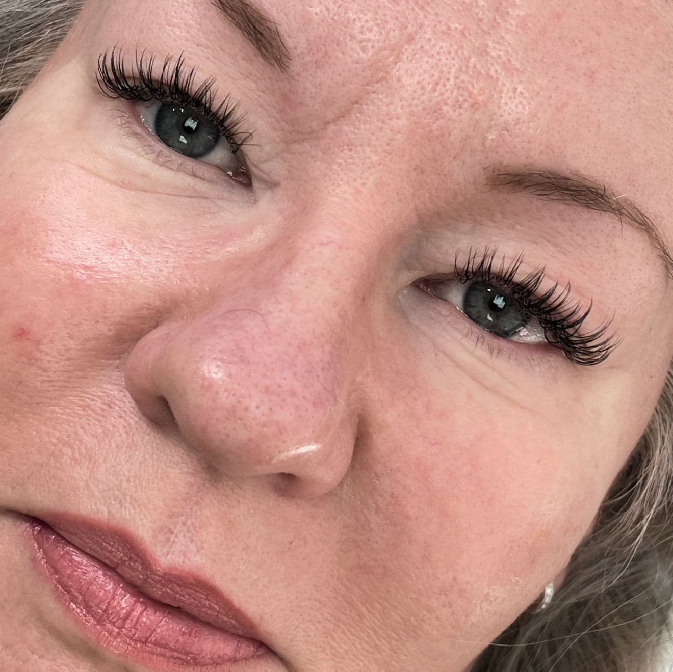 Angel lash extensions Wallsend - face frame photo