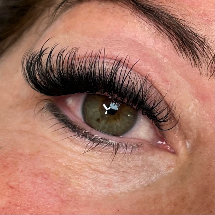 K Beauty hybrid lashes Newcastle - bridal-ready finish