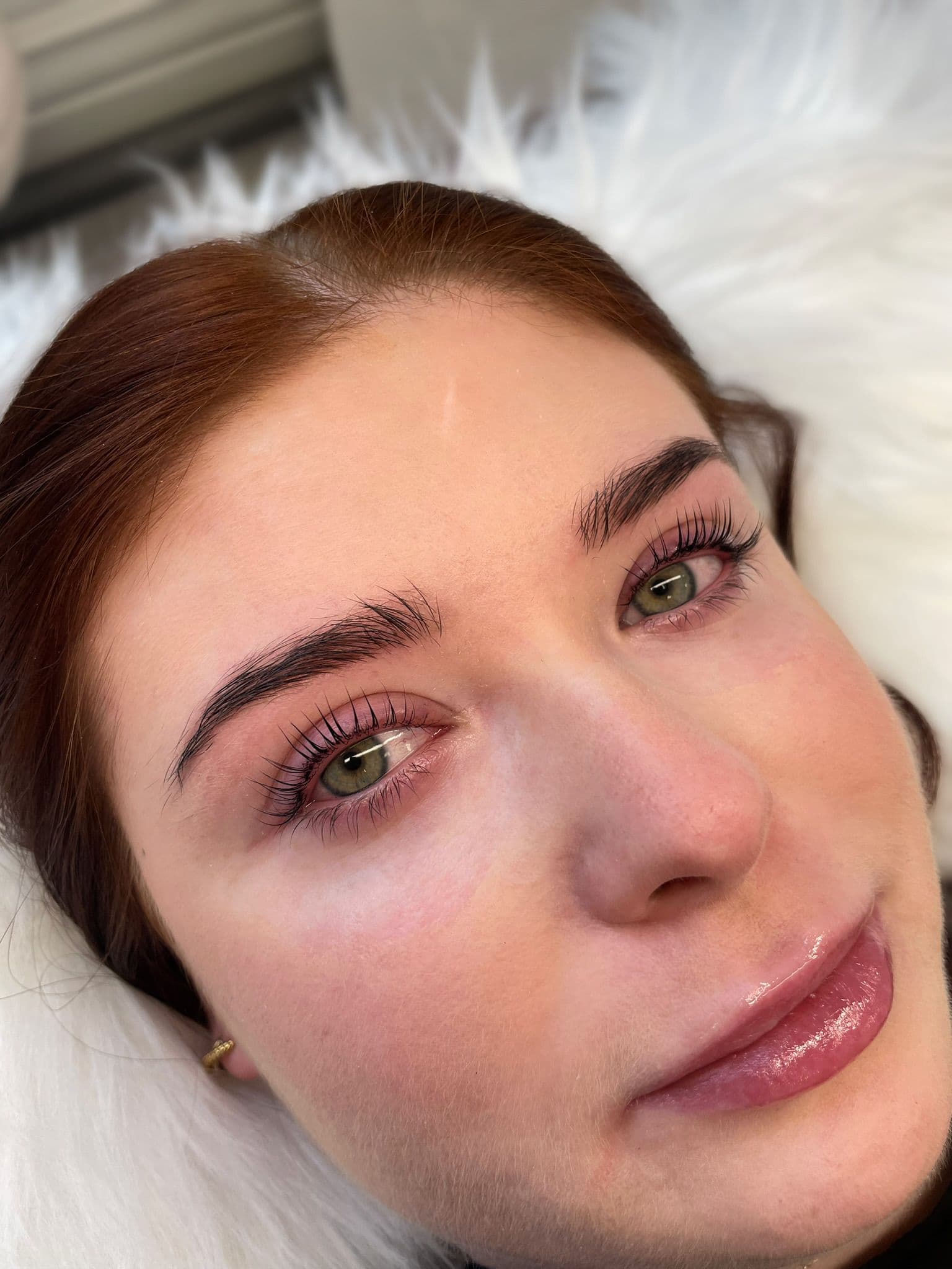 Lash lift Newcastle - tinted lifted natural lashes