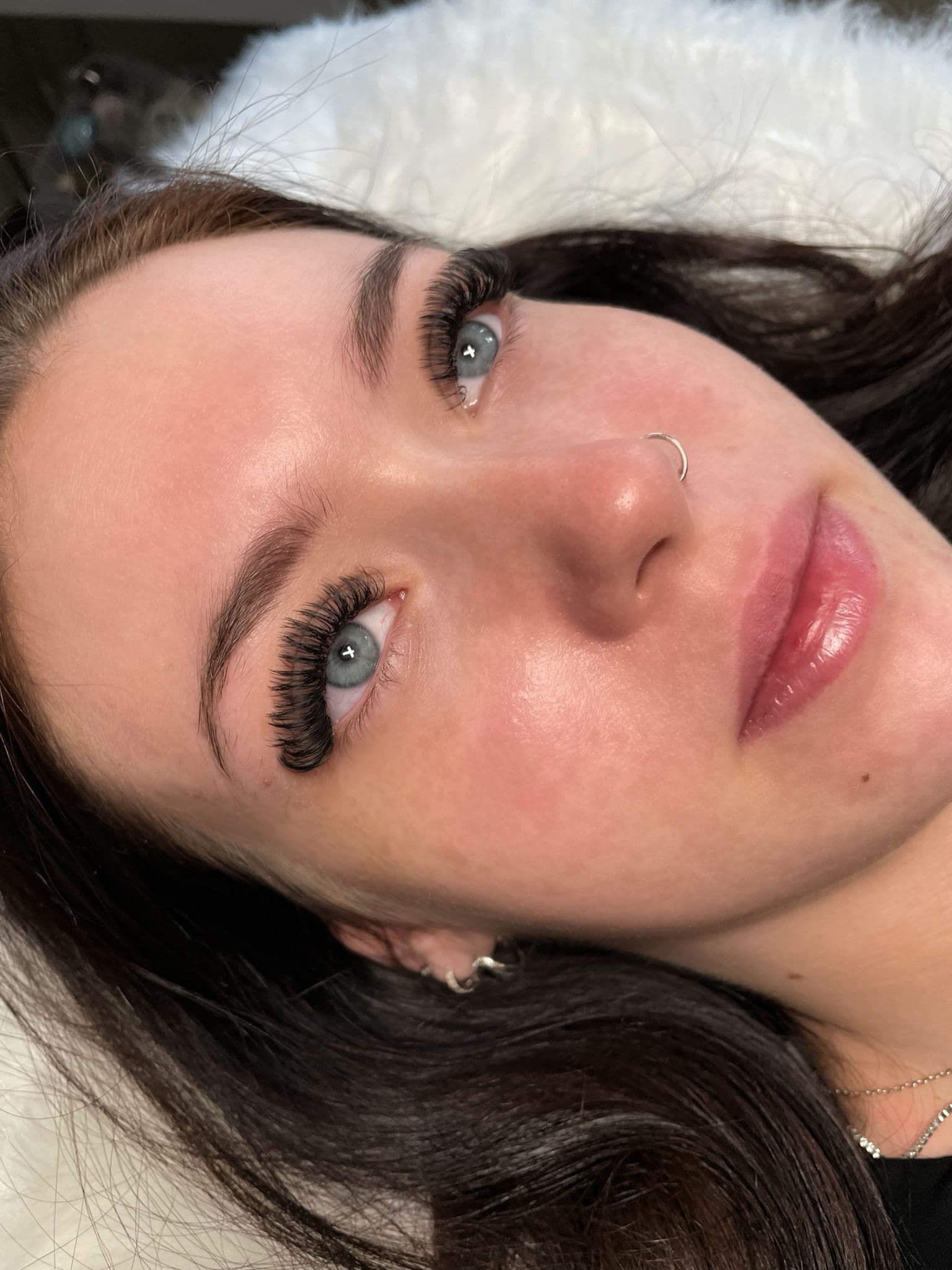 Russian volume lash extensions Wallsend - natural lash health protected